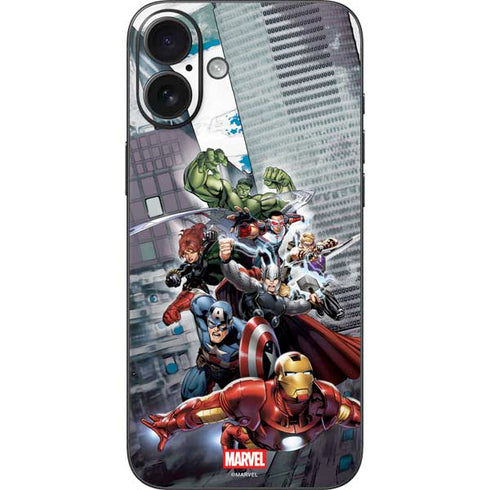 Marvel Avengers Attack iPhone 16 Plus Skin